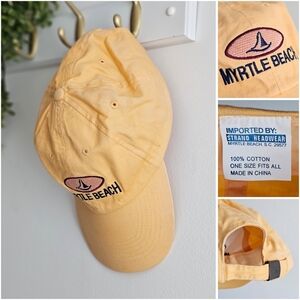 Vintage Myrtle Beach Cotton Baseball Cap Strand Headwear Adjustable Strapback